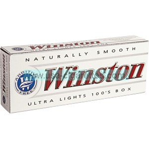 Winston White 100's box cigarettes